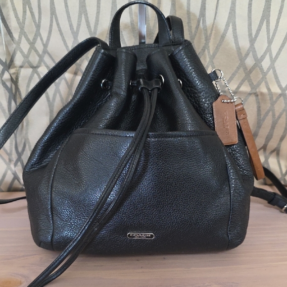 Coach Handbags - Coach Black 2014 Leather Backpack